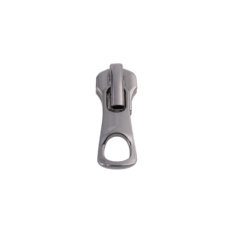 FY3721 5# metal parlak siyah nikel kaydırıcı